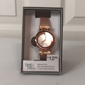 Rose Gold Time and Tru Watch